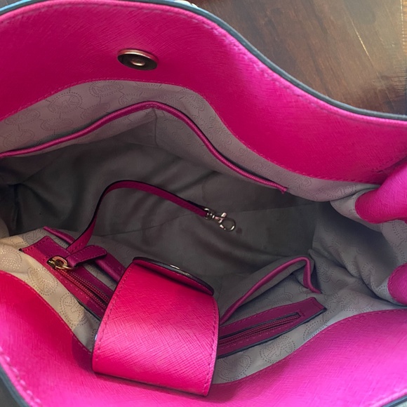 MICHAEL KORS Hamilton Tote Large Bright Pink - Picture 7 of 8